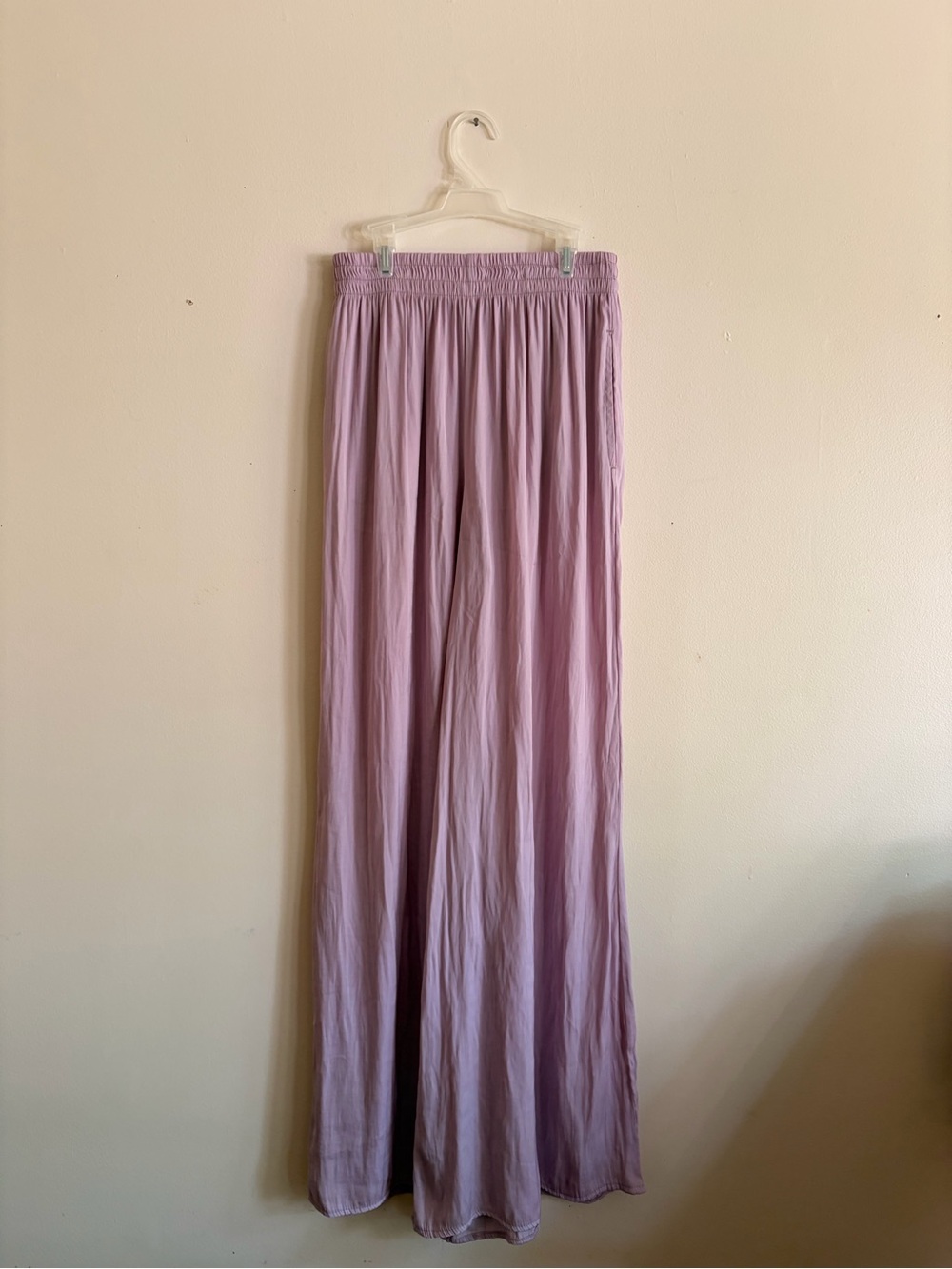 Zara Lavender Wide-Leg Palazzo Pants